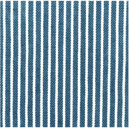 Denim-stoff 145cm 1701 Blå Striper - 50cm