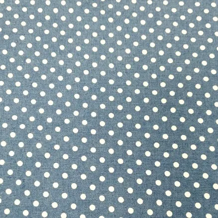 Denim-stoff 145cm 40 prikker - 50cm