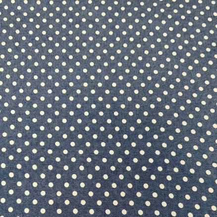 Denim-stoff 145cm 41 prikker - 50cm