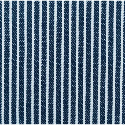 Denim-stoff 145cm 008 Marineblå Striper - 50cm