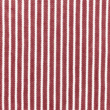 Denim-stoff 145cm 015 Røde Striper - 50cm