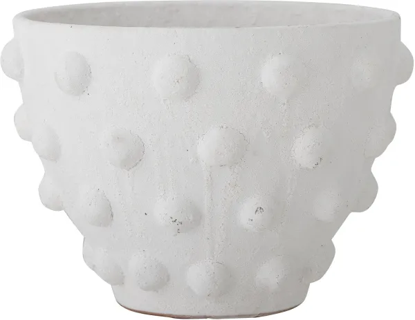 BLOOMINGVILLE Rokiya Deko Urtepotte, Hvit, Terrakotta