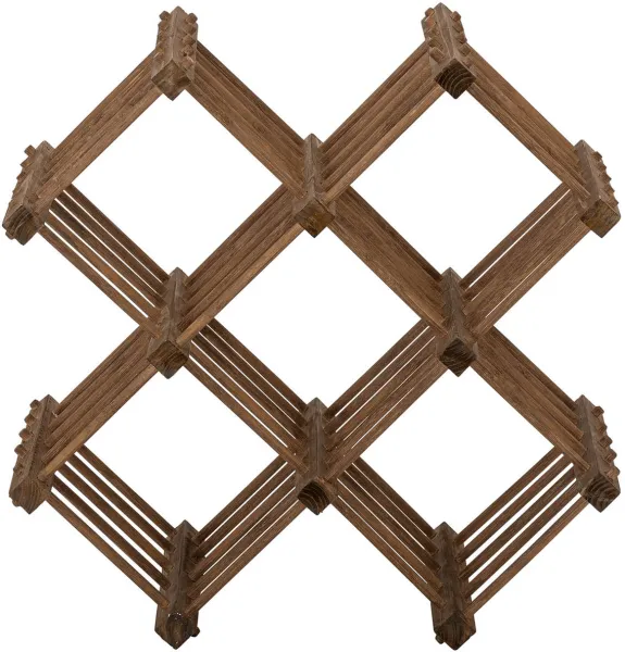 BLOOMINGVILLE Lucas vinstativ, med 5 rom - naturlig bambus